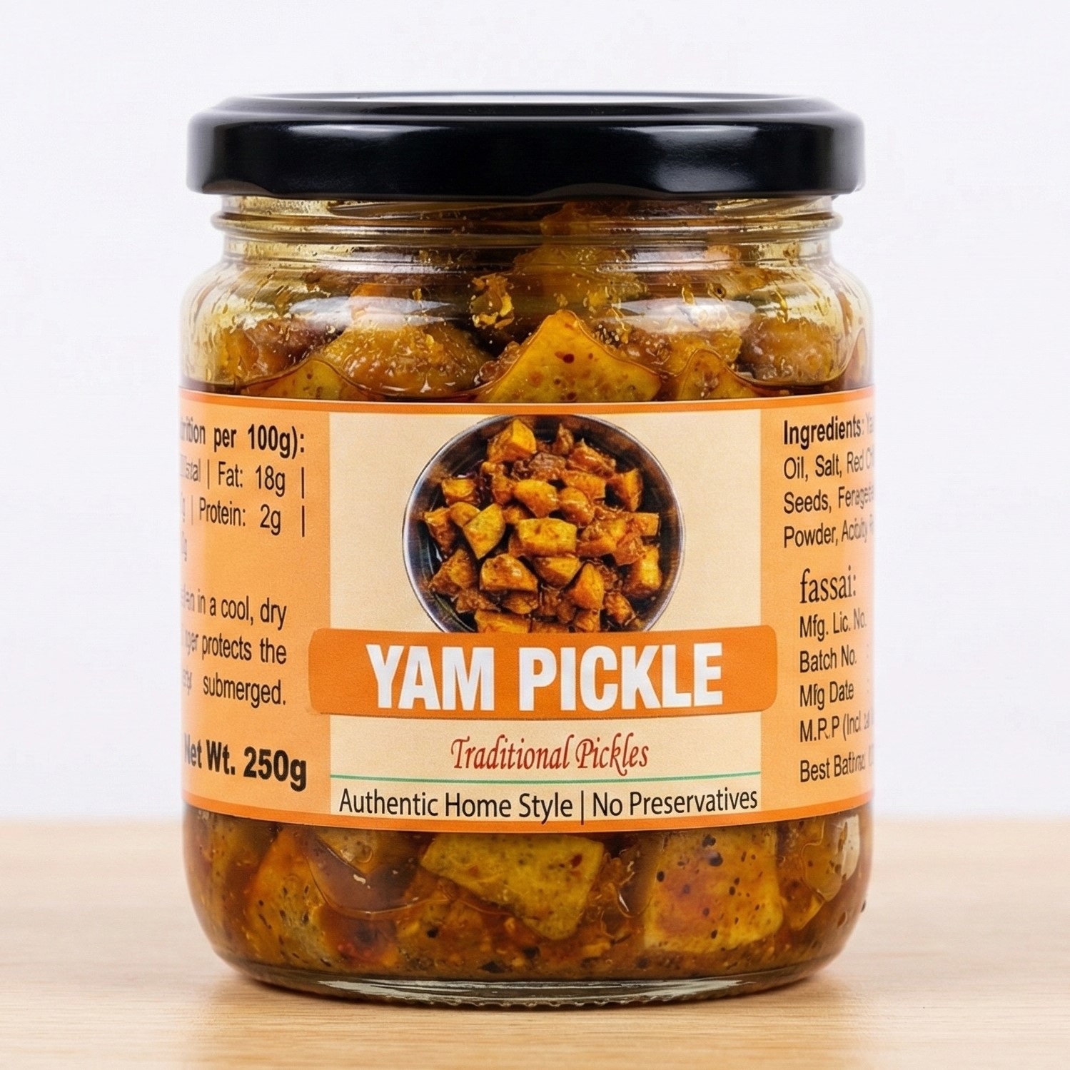 Food Yam Pickle | 250 GM